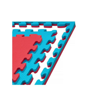 4FIZJO Δάπεδο Τατάμι Παζλ ( 2cm x 1m x 1m) Μπλε - Κόκκινο