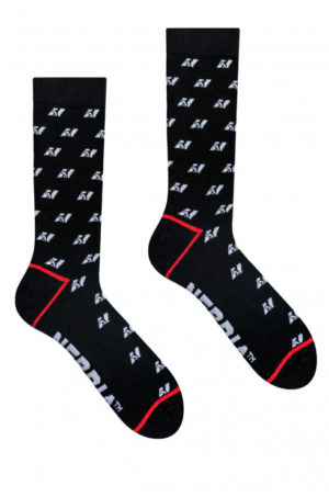 NEBBIA Pattern Knee-High Socks 104 Black