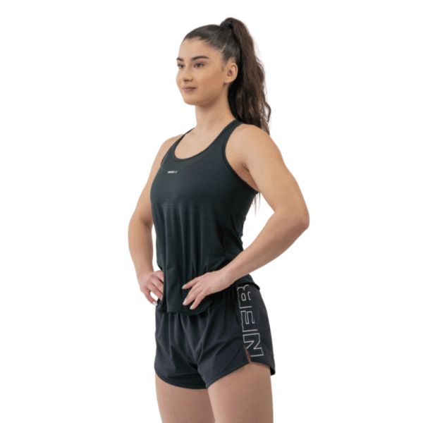 NEBBIA Fit Activewear Tank Top "Airy" with Reflective Logo Black 439