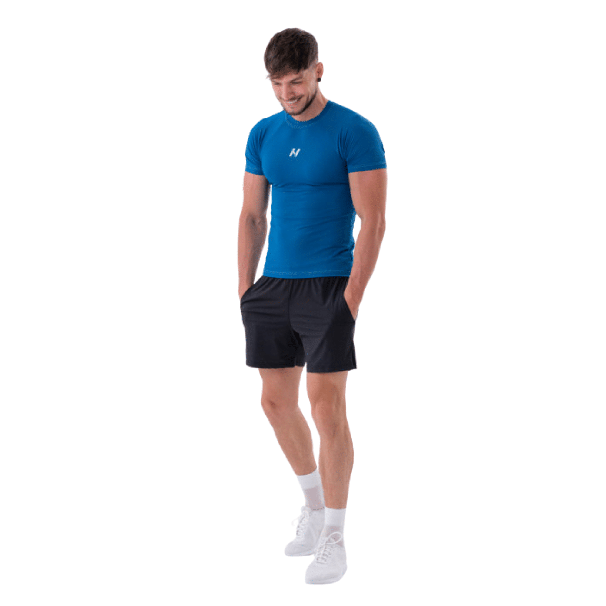 NEBBIA Functional Slim-Fit T-shirt 324 Blue